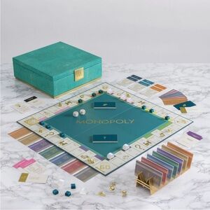 WS Game Company Hasbro Monopoly Del Mar Shagreen Faux Sharkskin Edition